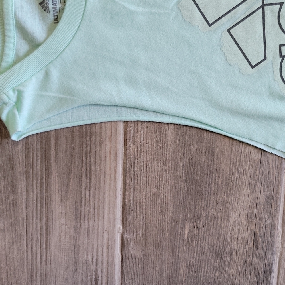 Adidas mint green Muscle Sleeve tank top Size Small - Picture 5 of 8